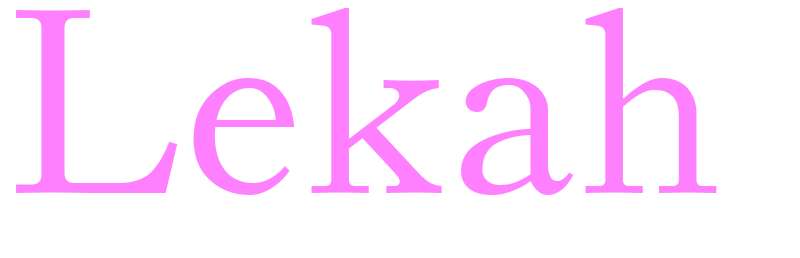 Lekah - girls name