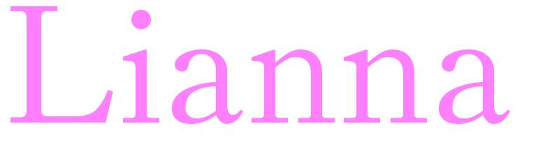 Lianna - girls name