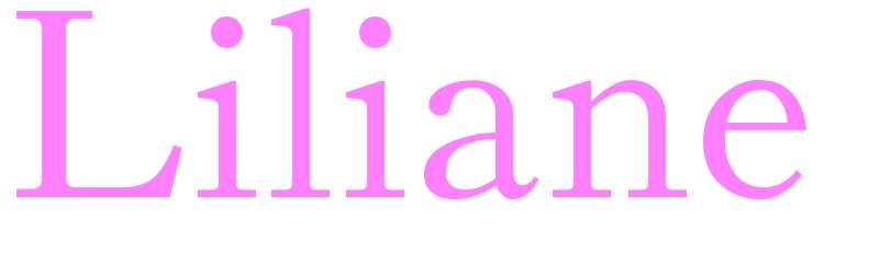 Liliane - girls name