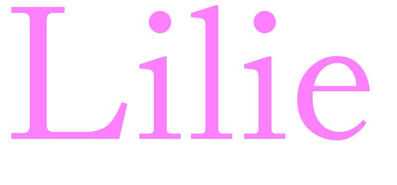 Lilie - girls name