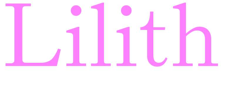 Lilith - girls name