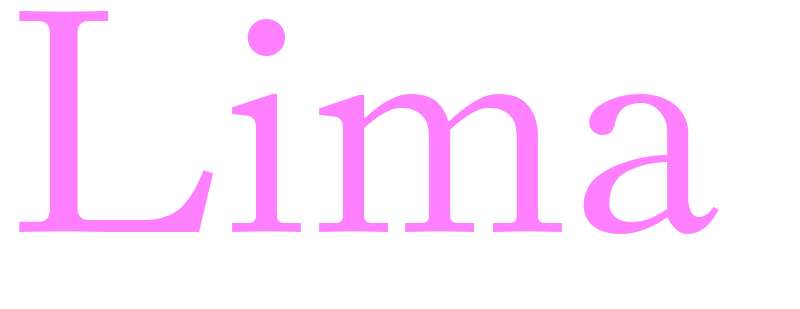Lima - girls name