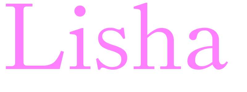 Lisha - girls name