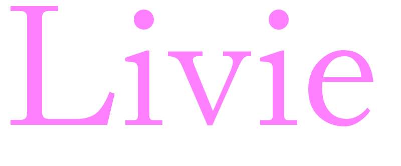 Livie - girls name