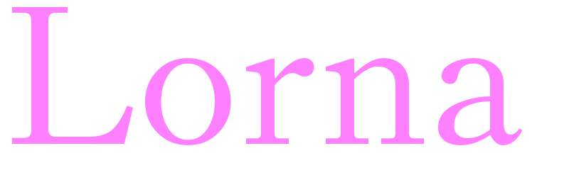 Lorna - girls name
