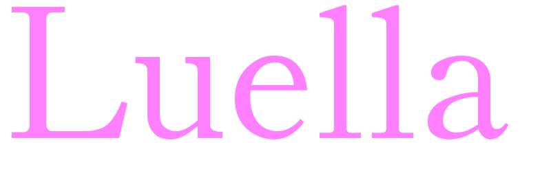 Luella - girls name