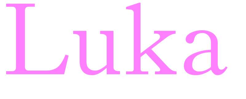 Luka - girls name