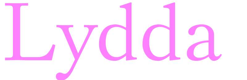 Lydda - girls name