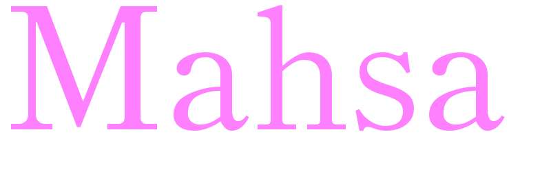 Mahsa - girls name