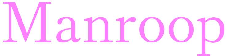 Manroop - girls name