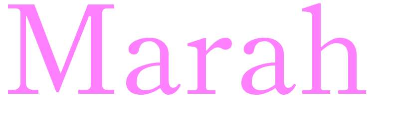 Marah - girls name