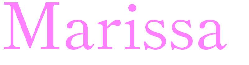 Marissa - girls name