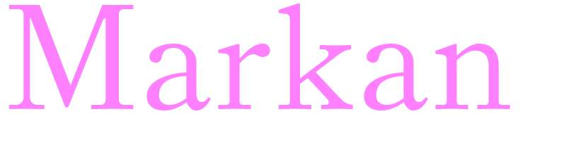 Markan - girls name