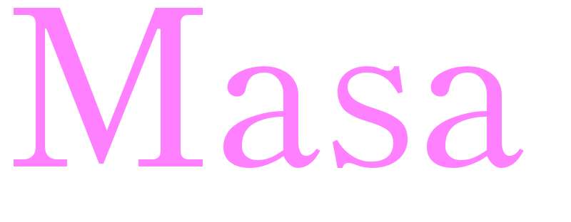 Masa - girls name