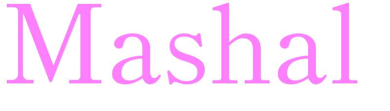 Mashal - girls name