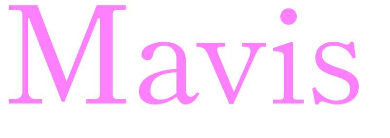 Mavis - girls name