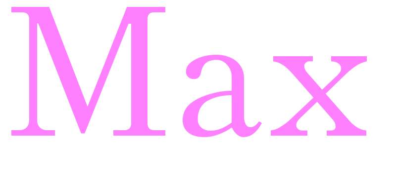 Max - girls name