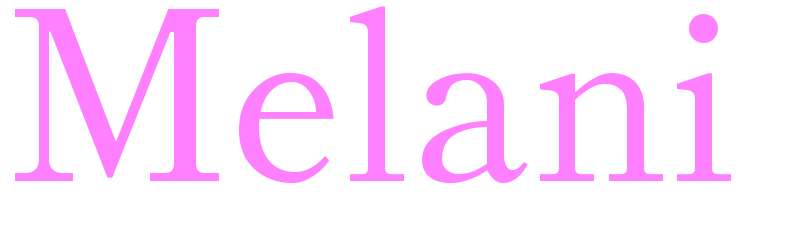 Melani - girls name