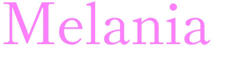 Melania - girls name