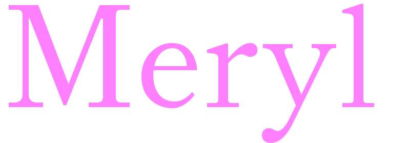 Meryl - girls name