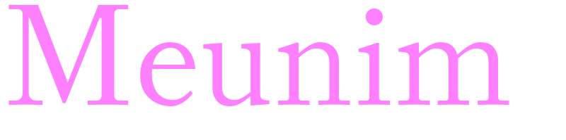 Meunim - girls name