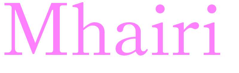 Mhairi - girls name