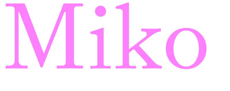 Miko - girls name
