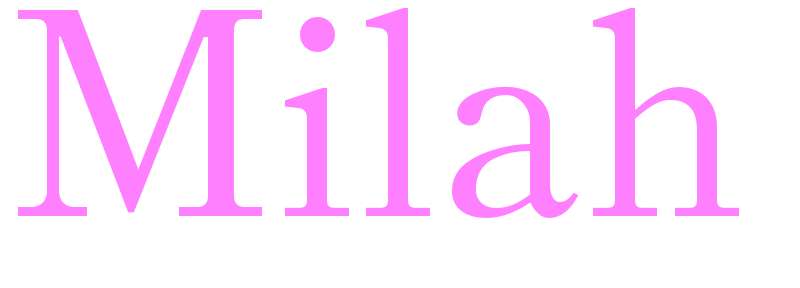 Milah - girls name