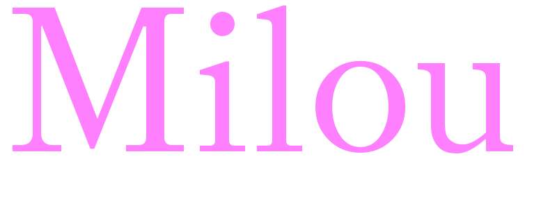 Milou - girls name
