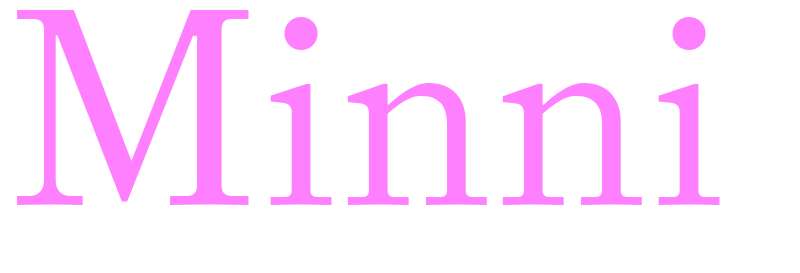 Minni - girls name