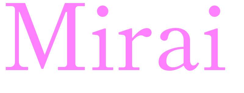 Mirai - girls name