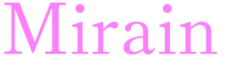 Mirain - girls name
