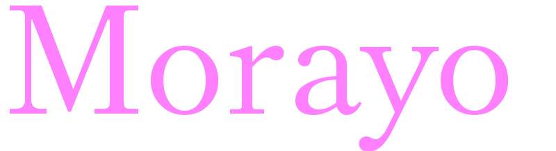 Morayo - girls name