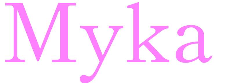 Myka - girls name