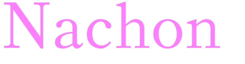 Nachon - girls name