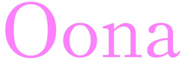 Oona - girls name