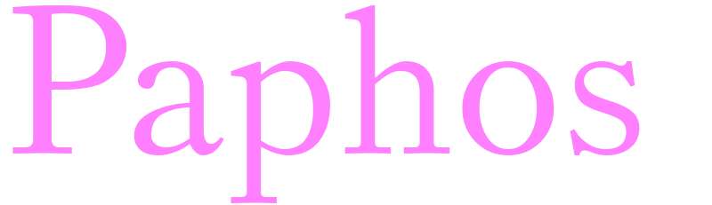 Paphos - girls name
