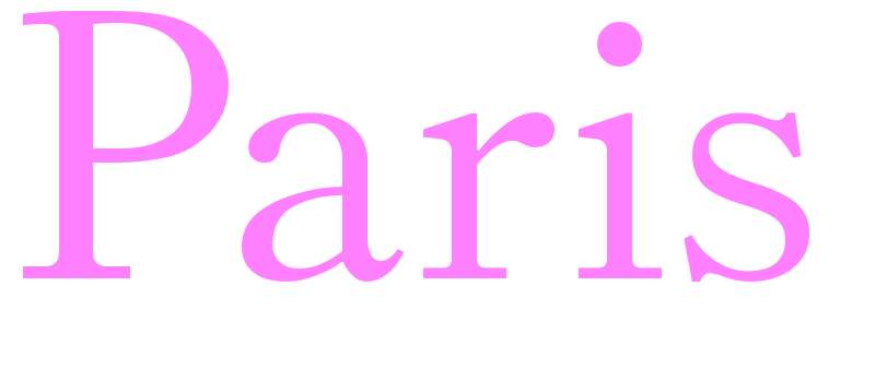 Paris - girls name