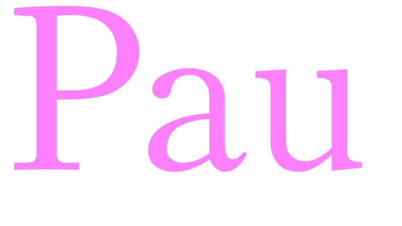 Pau - girls name