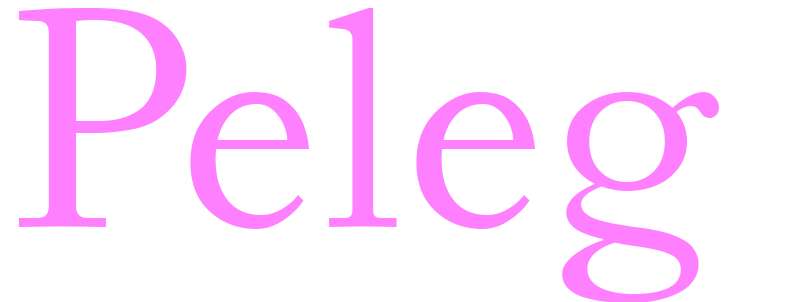 Peleg - girls name