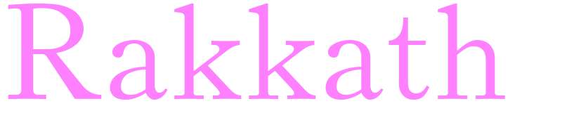 Rakkath - girls name