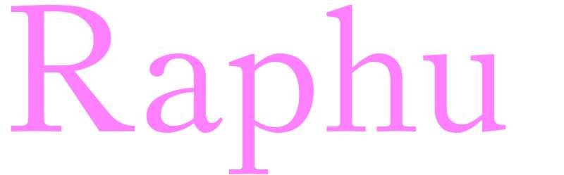Raphu - girls name