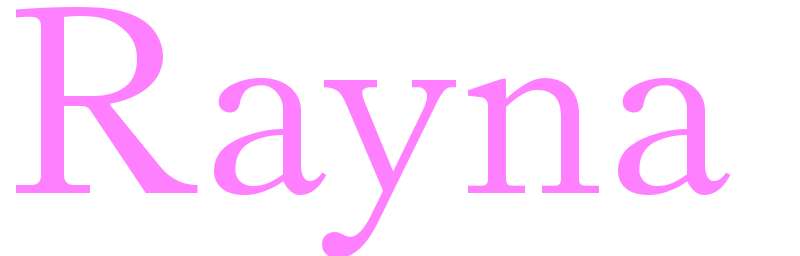 Rayna - girls name