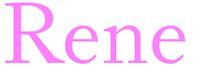 Rene - girls name