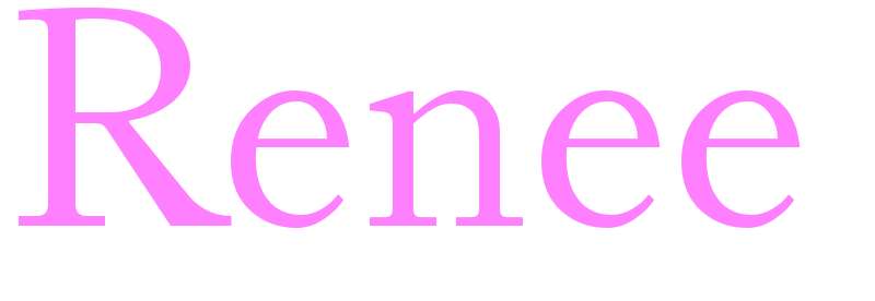 Renee - girls name