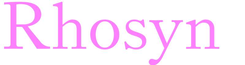 Rhosyn - girls name