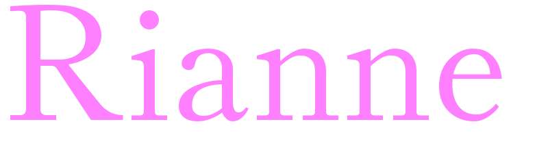 Rianne - girls name