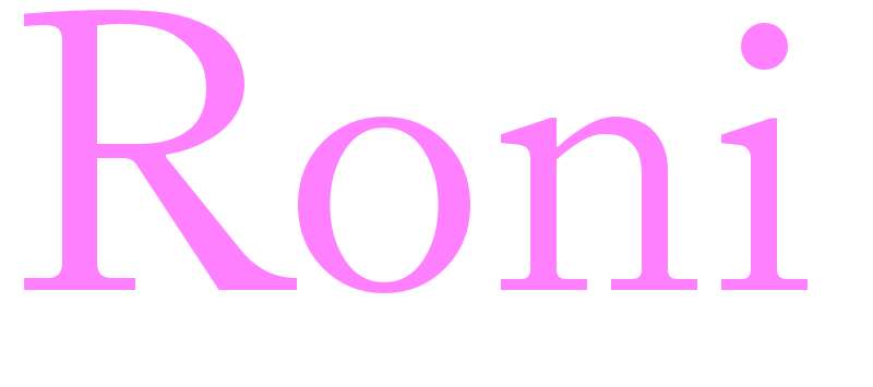 Roni - girls name