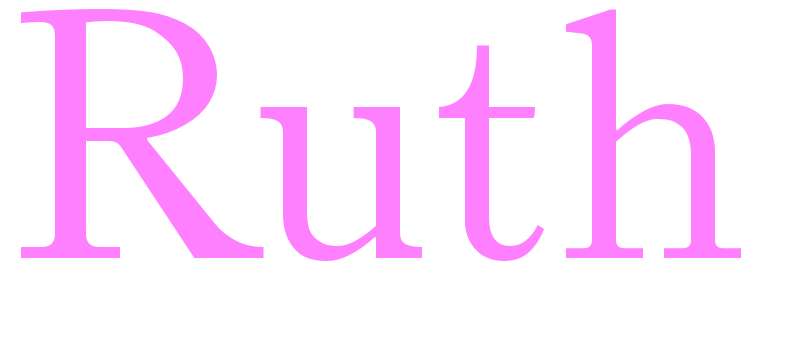 Ruth - girls name