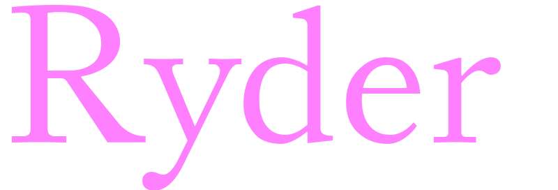 Ryder - girls name
